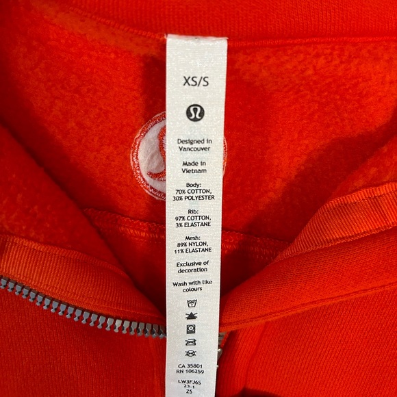 Lululemon scuba orange size xs/s. - Picture 2 of 5